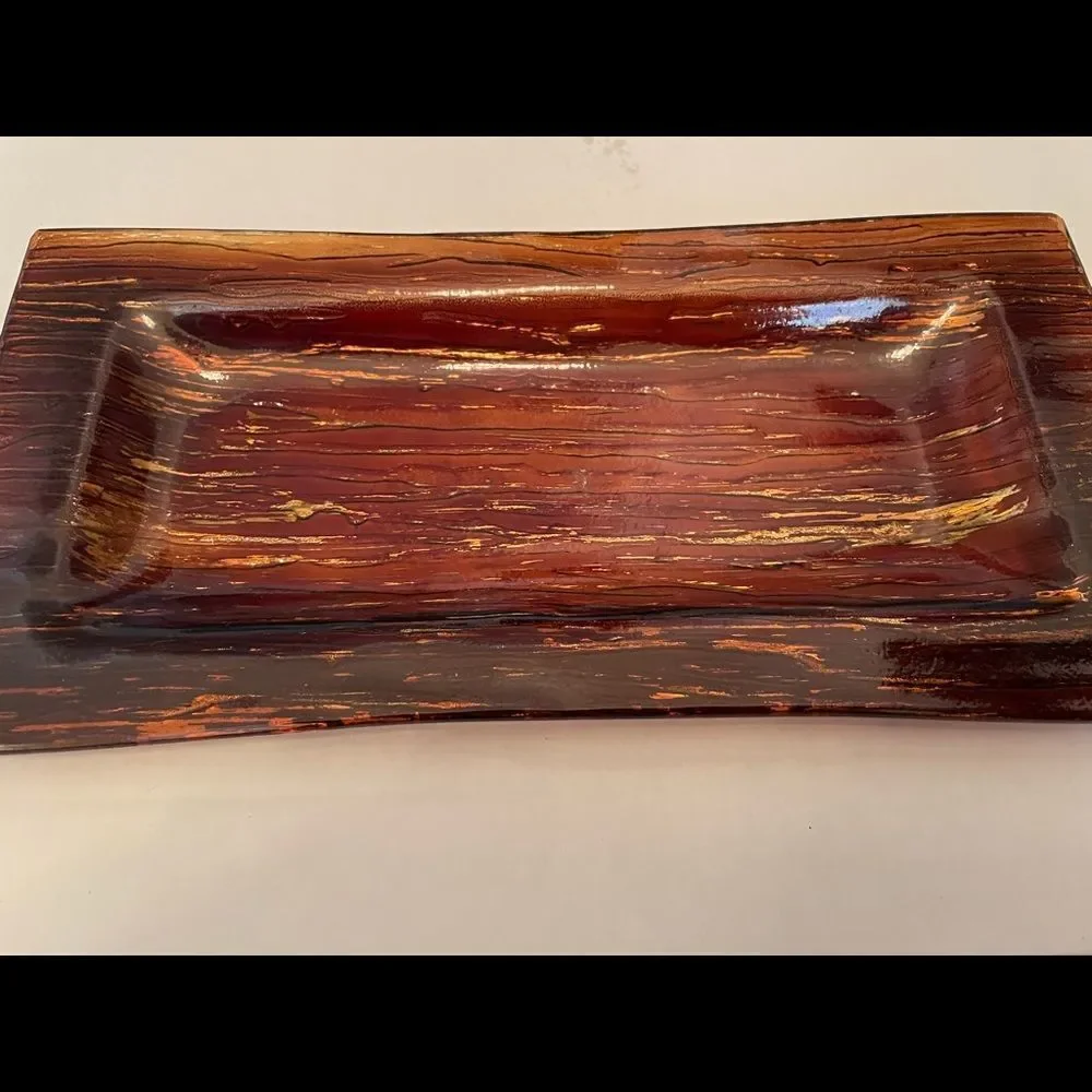 4‎ PIECE GLASS VOTIVE SET IN SHADES OF BROWN